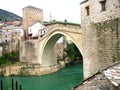 Mostar - Old bridge from another angle Royalty Free Stock Photo